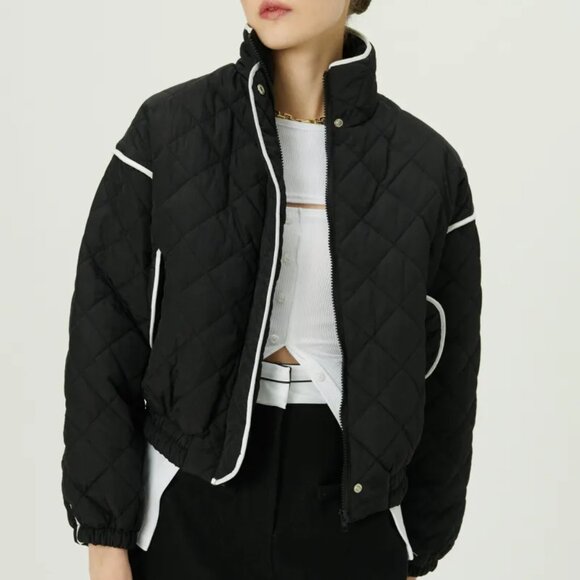 Storets Jackets & Blazers - Storets Boa Quilted Bomber Jacket S/M